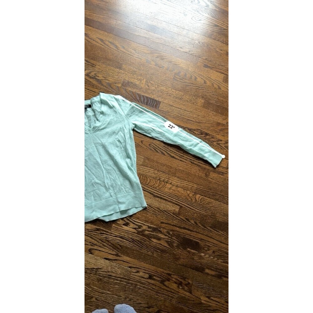 Banana Republic Women's Sweater Size S Light Green 100% Merino Wool Long Sleeve - Picture 6 of 6